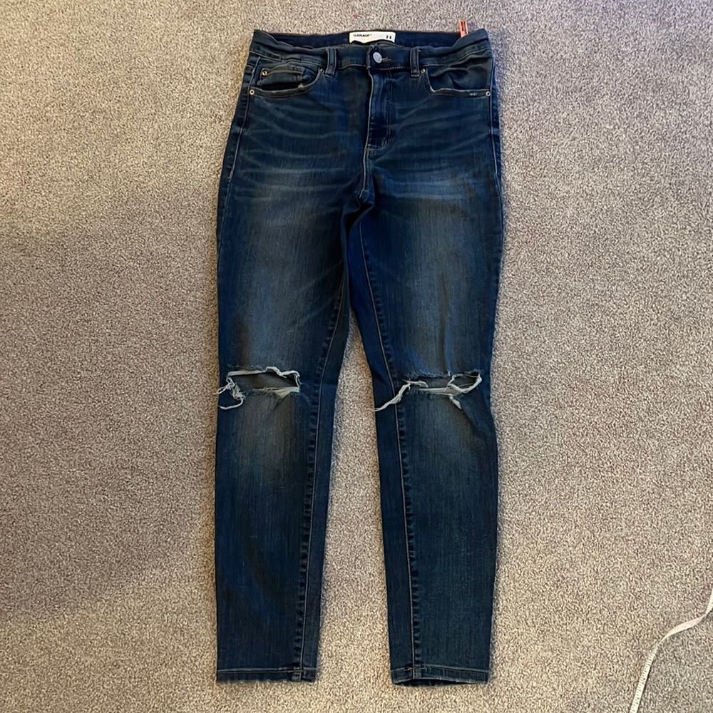 High Rise Garage denim ripped jeans